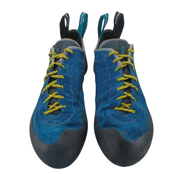 Scarpa Helix Shoes Mens Size 12.5 Suede Climbing Lace Up Comfort Made Italy 7000 - Picture 2 of 14